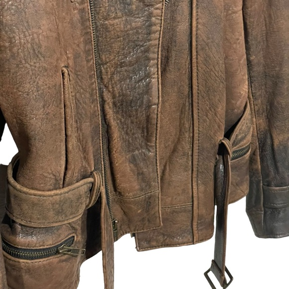 RARE UNISEX VTG AVIREX LTD FLIGHT LEATHER JACKET HI SPEED LOW LEVEL FLIGHT - Picture 9 of 16